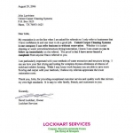 Testimonial Letters From Our Restoration Customers